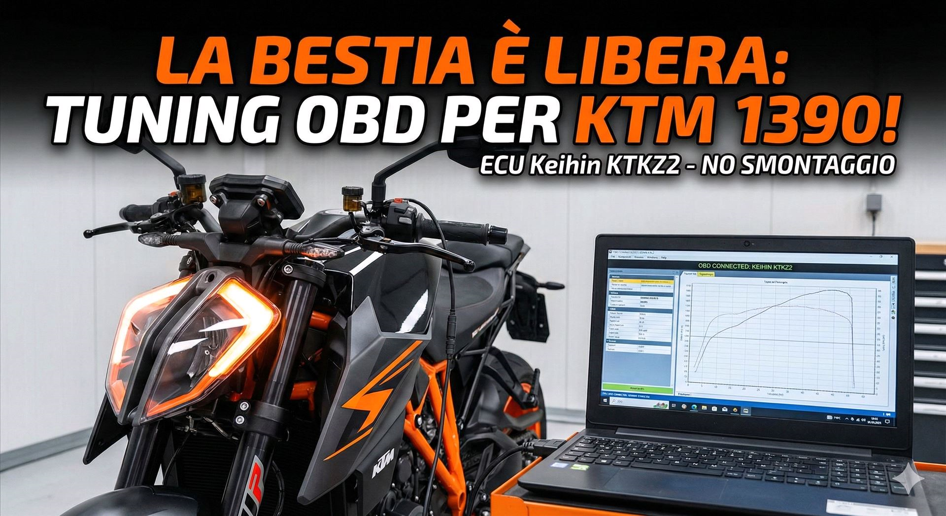 Sbloccata la centralina Keihin KTKZ2: Rimappatura OBD per KTM 1390 Super Duke R (2024) 🚀
