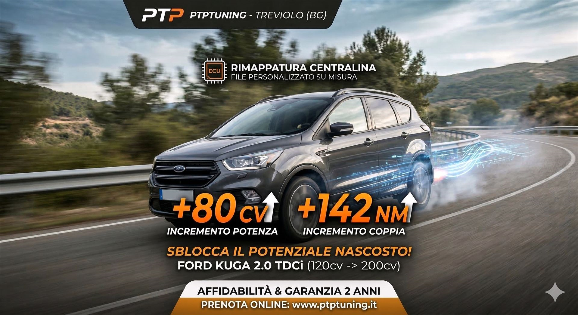 Rimappatura Centralina Ford Kuga 2.0 TDCi 120 cv: L'Evoluzione delle Tue Performance