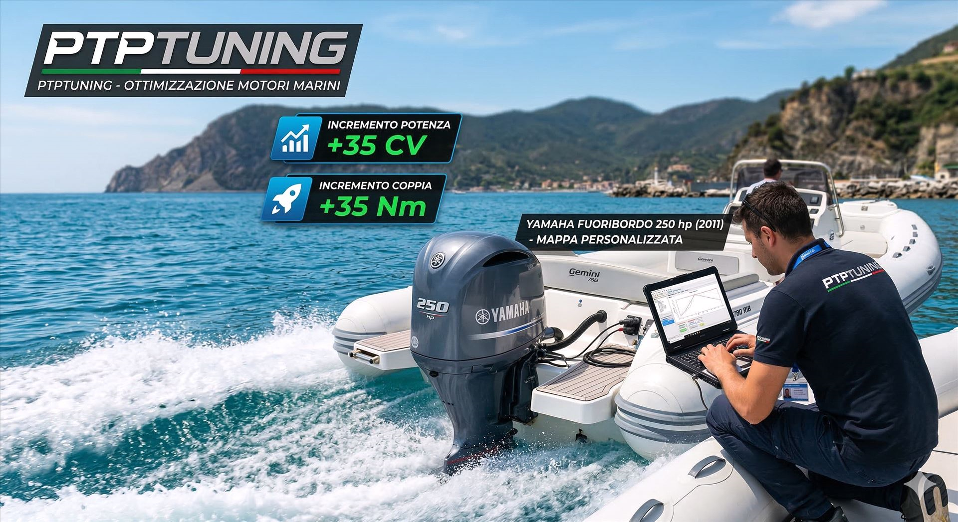 Ottimizzazione e Rimappatura Centralina Yamaha Fuoribordo 250 hp (2011)