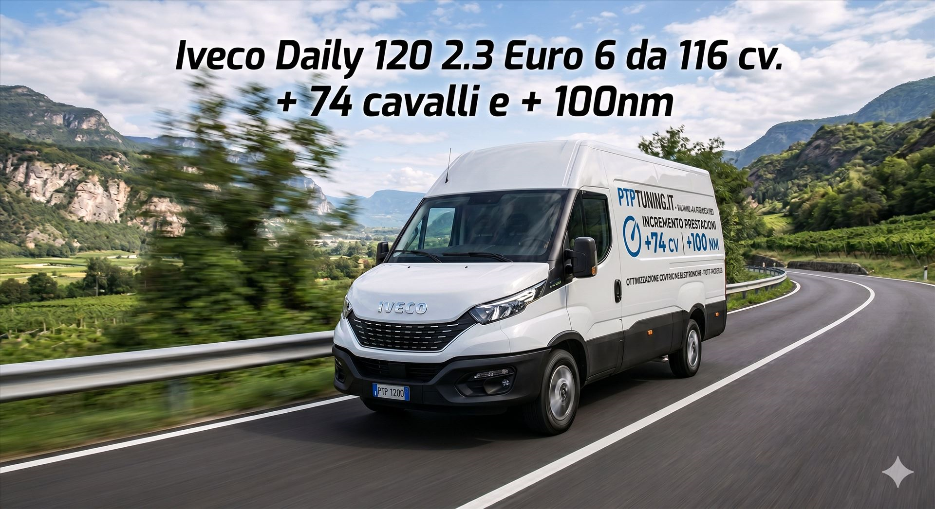 Rimappatura Centralina Iveco Daily 120 2.3 Euro 6: Incremento +74 CV e +100 Nm