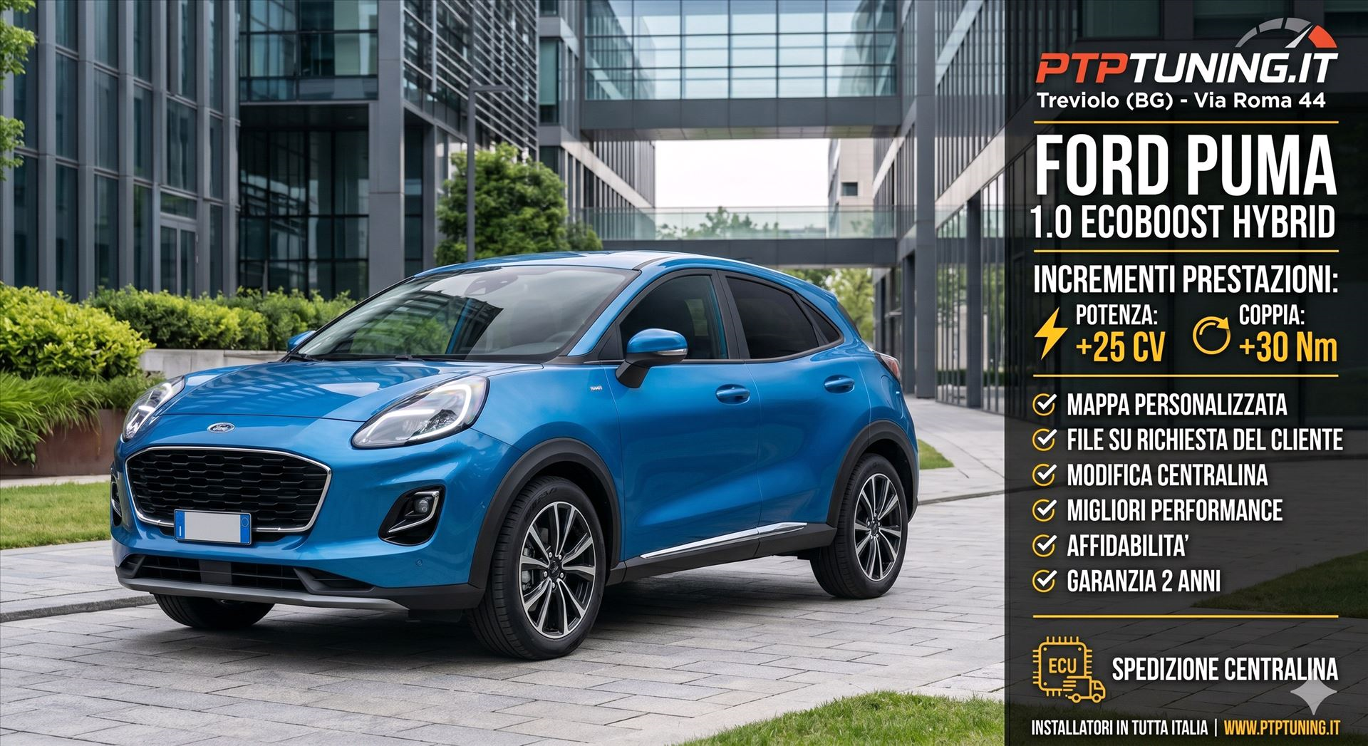Rimappatura Centralina Ford Puma 1.0 Ecoboost Hybrid: sblocca il vero potenziale