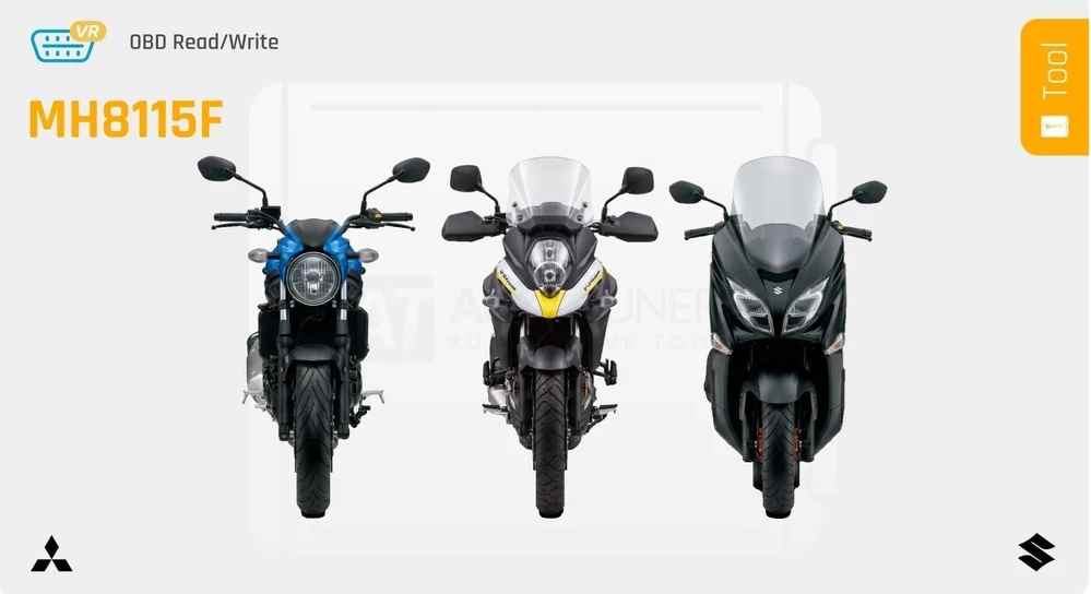 imappatura Centralina Moto via OBD: Supporto Ufficiale per Mitsubishi MH8115F