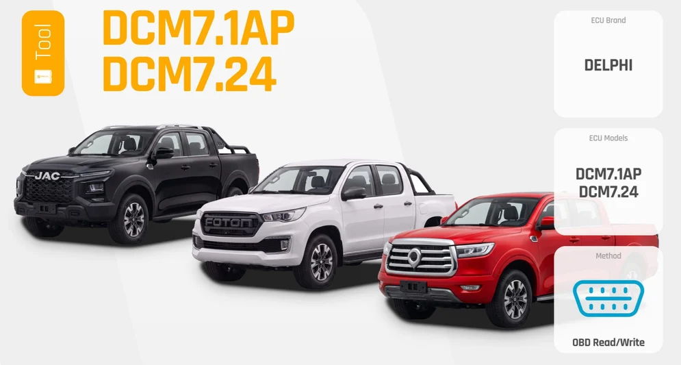 🌐Nuova Copertura OBD per delphi DCM7.1AP e DCM7.24: Tuning e Rimappatura per Veicoli Commerciali